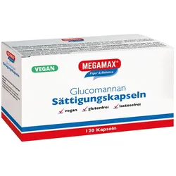 MEGAMAX Glucomannan Sättigungskapseln 120 St