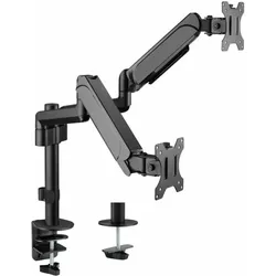 equip Dual (Tisch, 32", 9 kg), Monitor Halterung, Schwarz