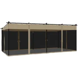 vidaXL, Pavillon, Bewonor (mit Netz) (598 cm, 297 cm)