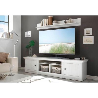 Lowboard HOME AFFAIRE "California", weiß, B:194cm H:51cm T:45cm, Sideboards, Lowboard, Fernsehtisch Breite 194 cm