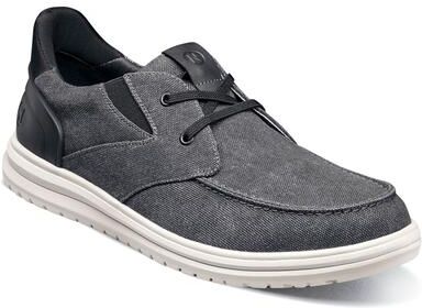 Nunn Bush Brew City Canvas EZ Hands Free Moc Toe - Mens 9.5 Black Slip On Medium