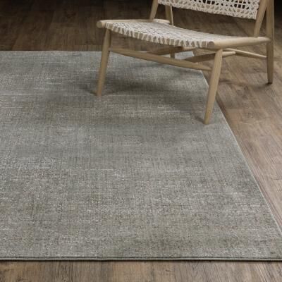 Style Haven Melody Distressed Abstract Grey/ Blue Area Rug