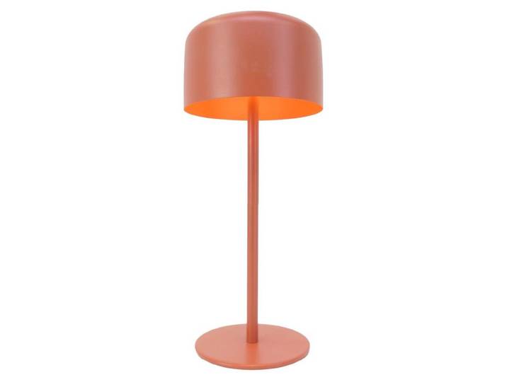 EGLO Solar Tischleuchte Roccanova, Akku Tischlampe Outdoor, touch dimmbar in 3 Stufen, Solarlampe für Balkon und Garten, Stahl in Rot, warmweiß, IP44