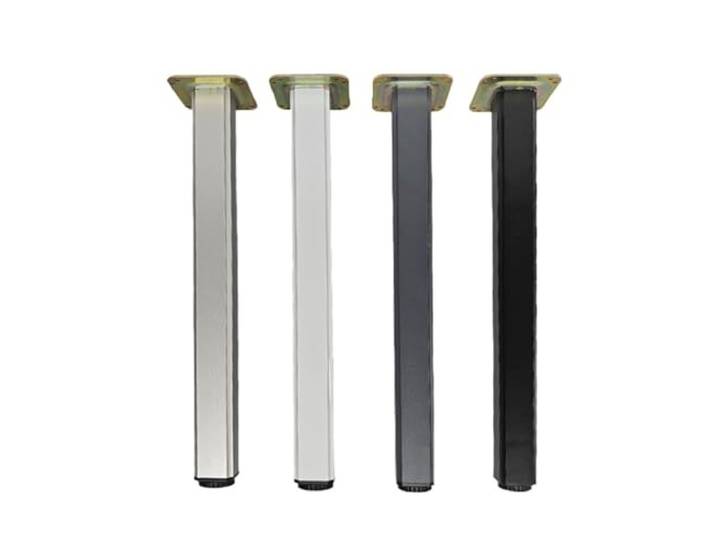 MNGHAYYR rutschfeste Nivellierfüße mit T-Muttern 75 cm höhenverstellbare Tischbeine, 0–15 mm, 45 Durchmesser, Meta-Küchenarbeitsplatte, Esstisch(Silver-4pack)
