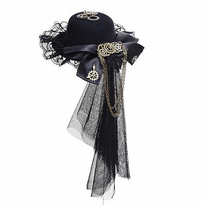 Gotisch Steampunk Cocktailmütze Normal Kostüm Damen Neujahr Maskerade Veranstaltung / Fest Festival Teenager Erwachsene Hut Ganzjahres