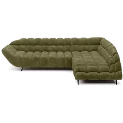 Ecksofa Gappa Stoff Grün Olive