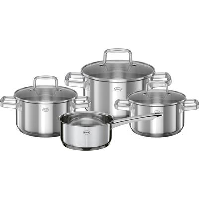 Topf-Set RÖSLE "MOMENTS", silber (silberfarben), Töpfe