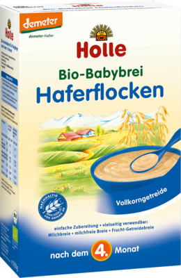 Holle baby food AG HOLLE Bio Babybrei Haferflocken 250 g 02907856