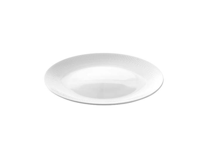 Aida Plat à service Relief Ø33 cm Blanc