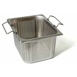 Rieber GastroNorm-Behälter GN 1/2 - 190 mm gelocht mit Stapelklappgriff