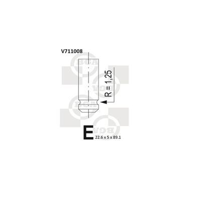 BGA Auslassventil v711008 für DAIHATSU
