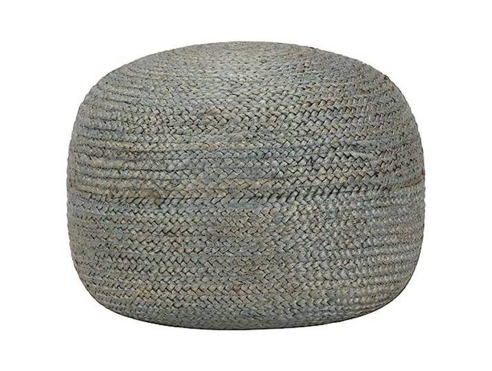 vidaXL Poef handgemaakt 45x30 cm jute olijfgroen