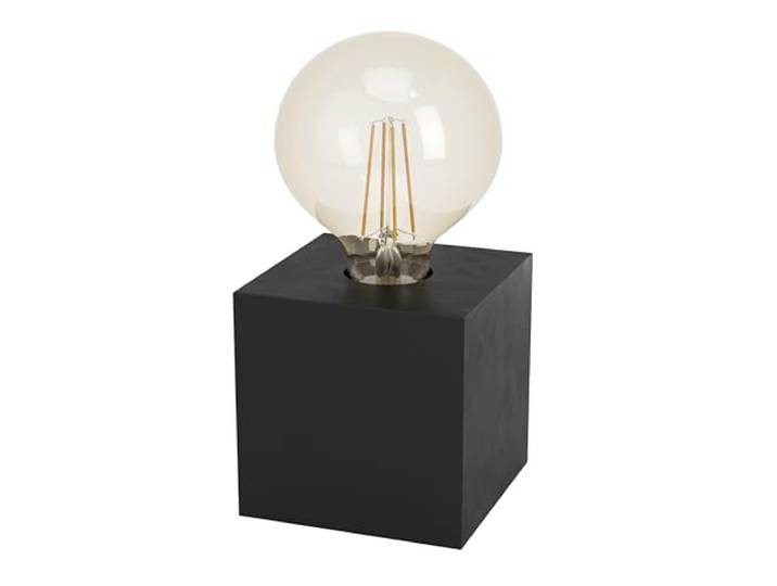 EGLO Lampe de Chevet Prestwick 1\, Lampe de Table Industrielle\, Lampe de Salon en métal Brun Rouille\, luminaire Design avec Interrupteur\, Douille E27