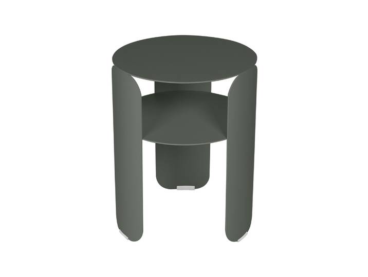 Beistelltisch, Aluminium, Ø 35 cm, Höhe 45,5 cm, Witterungsbeständig, Modern, Fermob