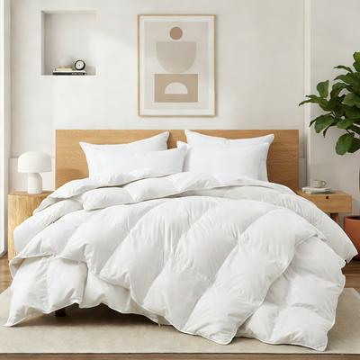 Puredown 3-in-1 800 Fill Power 90% Down Comforter with 400 TC Cotton Shell, All Season Detachable Layers Modular Duvet Insert
