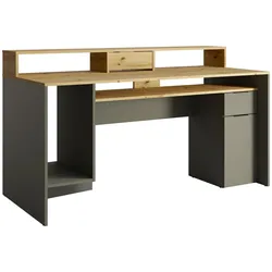 SCHREIBTISCH RADIX 160x70x91,5 cm Bürotisch Computertisch, Graphitfarben
