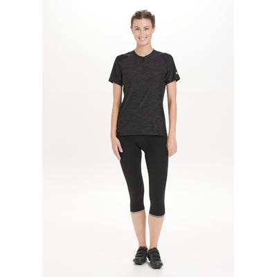 Radhose ENDURANCE "Juvel W ¾ Tights Gel-Pad", Damen, Gr. 42, EURO-Größen, schwarz, 72% Nylon, 28% Elasthan, unifarben, normal, Hosen Radlerhose Fahrradhose Sporthose, mit komfortabler Gel-Pad-Sitzpolsterung