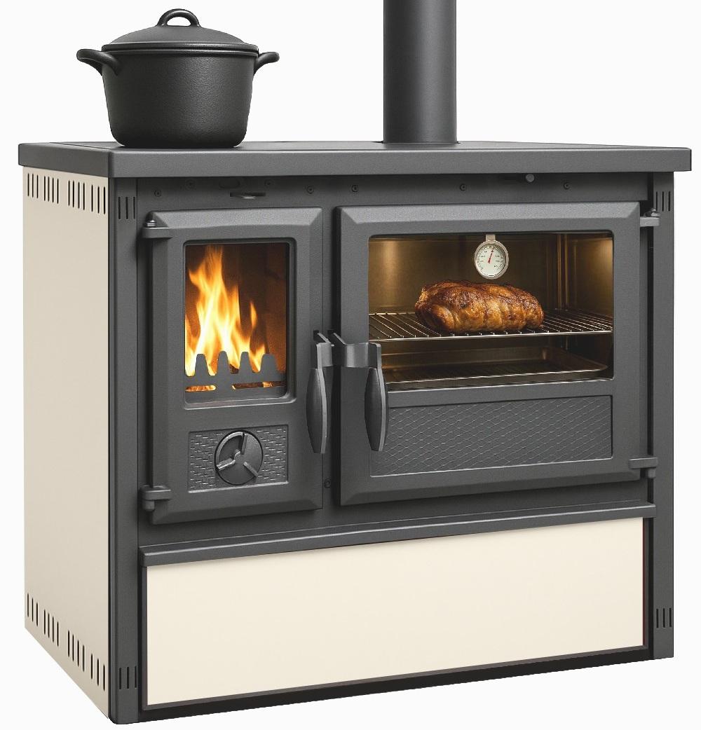 Küchenofen Holzherd Modell Forno - creme - 6 kW