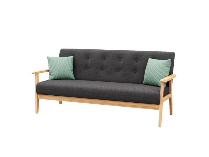 Sofa EDDY 3-Sitzer anthrazit