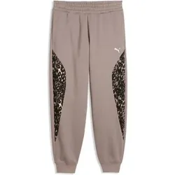 Puma Damen Freizeit / Mode Sommer GJ Hosen lang Hosen lang Da PUMA SPORT ANIMAL Comfort Pants FL, Größe XL in beige beige