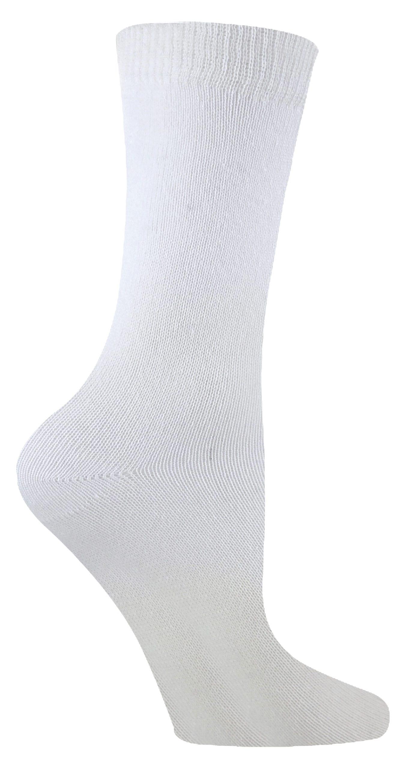 Sock Snob - Set van 6 bamboe schoolsokken voor kinderen - Wit