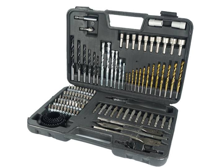 Ensemble d'outils de travail de calcul multifonctions, perceuse hélicoïdale, lot de tournevis, perceuse de travail de calcul, perceuse plate, ensemble d'ouverture de trou, 111 pièces