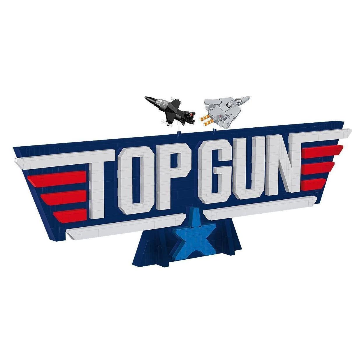 Cobi TOP GUN Logo 3D-Set mit 628 Bausteinen und Mini-Flugzeugen (419198)