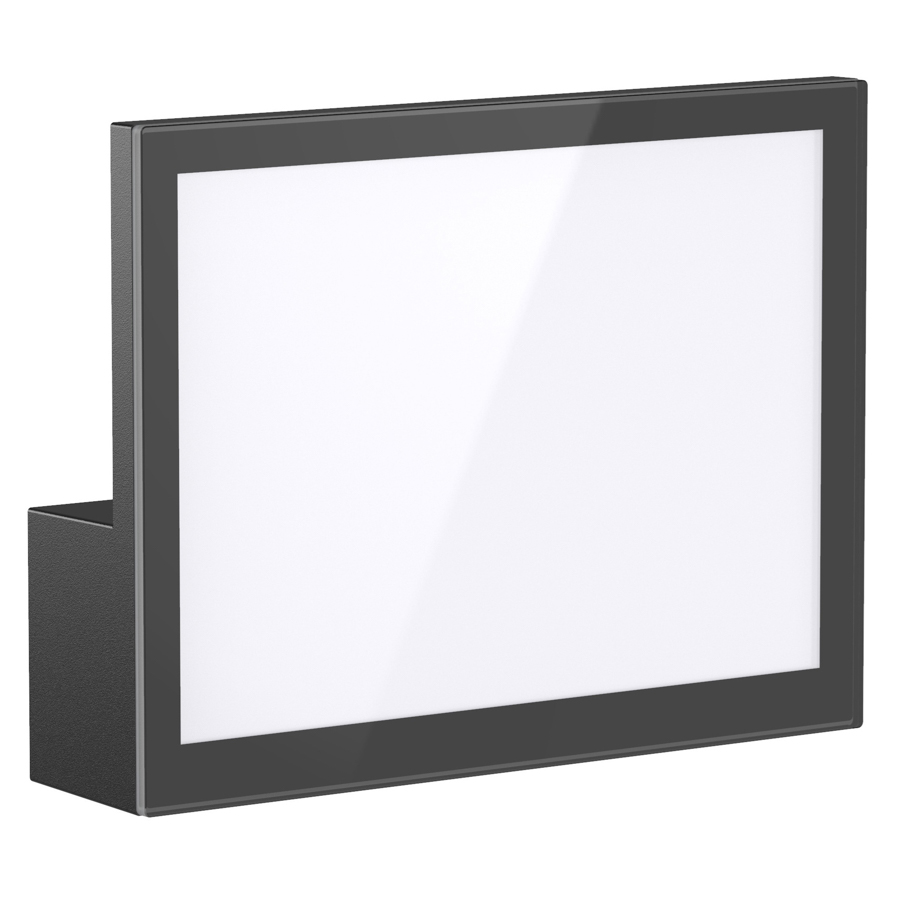 LCD LED-Wandaußenleuchte 16,2x21,2cm Graphit 5150 4260277680305