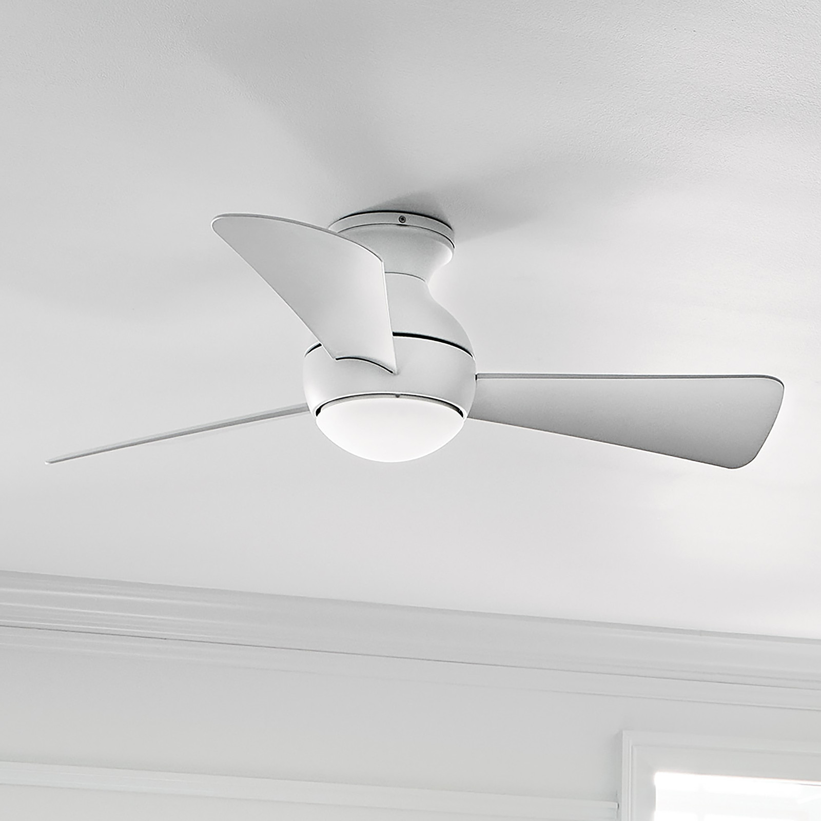 home24 Plafondventilator Sola Ø 86cm wit/wit