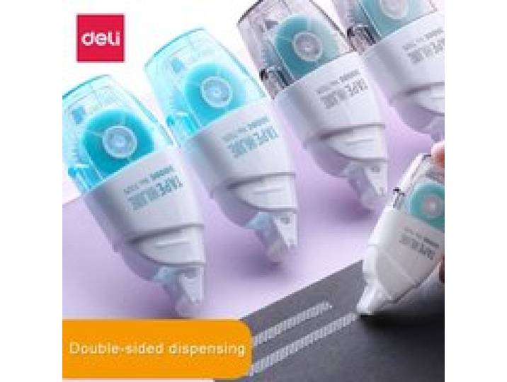 Deli 6mm * 8m Dubbelzijdig Zelfklevende Roller Dots Lijm Tape voor Handwerk Scrapbooking Fotoalbum met Refill Tape Briefpapier