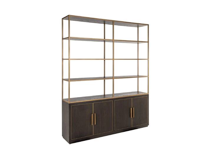 Grosses Design Regal „Carter“, 4-türig Braun Richmond Interiors