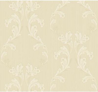 Seabrook Designs Lauryne Floral Damask Unpasted Wallpaper