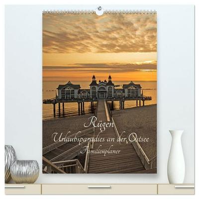 Rügen - Urlaubsparadies an der Ostsee - Familienplaner (hochwertiger Premium Wandkalender 2027 DIN A2 hoch), Kunstdruck in Hochglanz