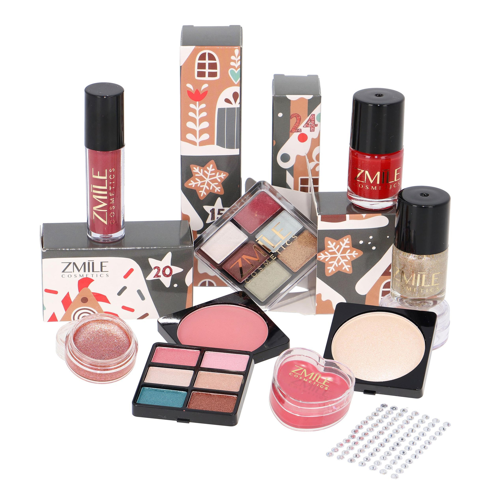 Zmile Cosmetics Quadratische adventkalender met gembergeur voor volwassenen