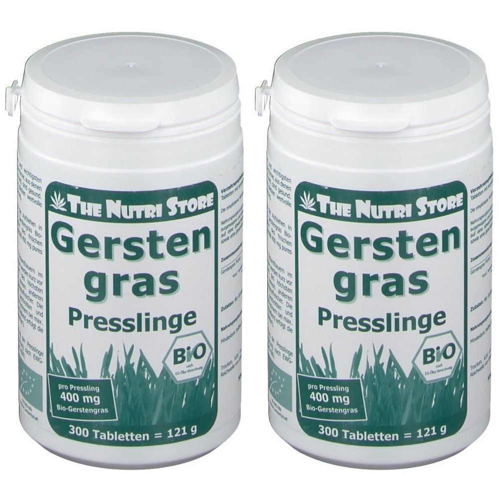 Gerstengras 400 mg Bio Presslinge 2x 2x300 St Tabletten