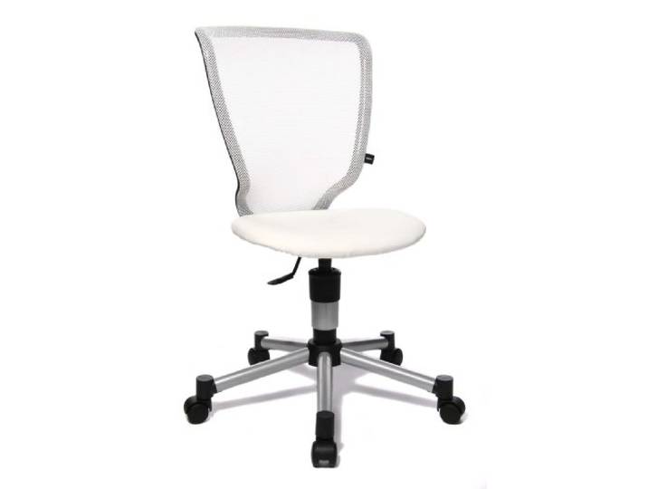 Topstar 71487S03 Titan Junior, Schreibtischstuhl, Kinderdrehstuhl, Jugenddrehstuhl, Netzrückenlehne und Bezugsstoff weiß