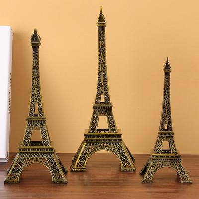 Metal Eiffel Tower Statue, Exquisite Design Architecture Collectible, Decorative Ornament, Home Decor Gift 13cm