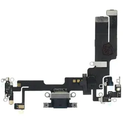 OEM Consumables! Charging flex USB for IPHONE 14 black (Apple iPhone 14), Mobilgerät Ersatzteile, Schwarz