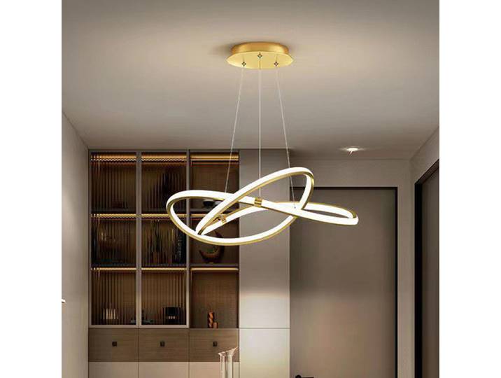 DINDALLED LED lampe à suspension moderne forme ronde nordique suspension pour salle à manger chambre décor Simple ligne luminaire Lustre