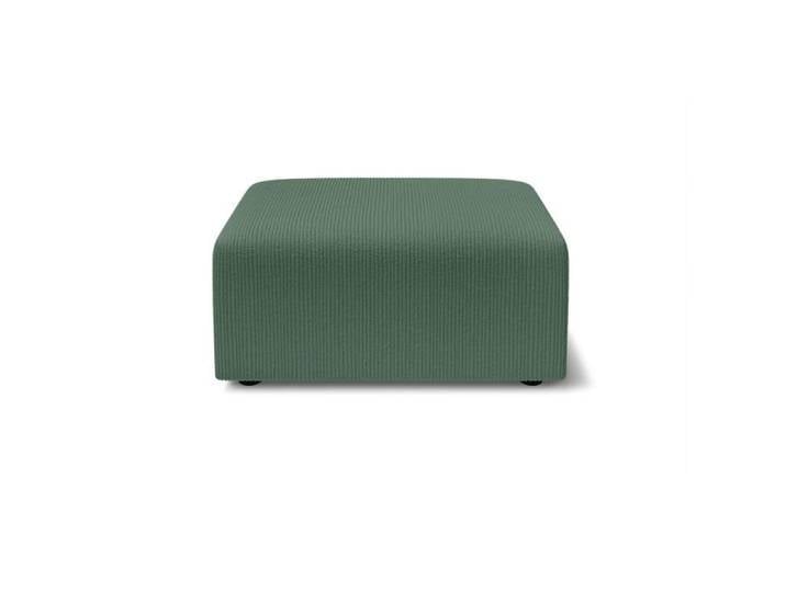 Pouf LEA-LEO velours côtelé vert