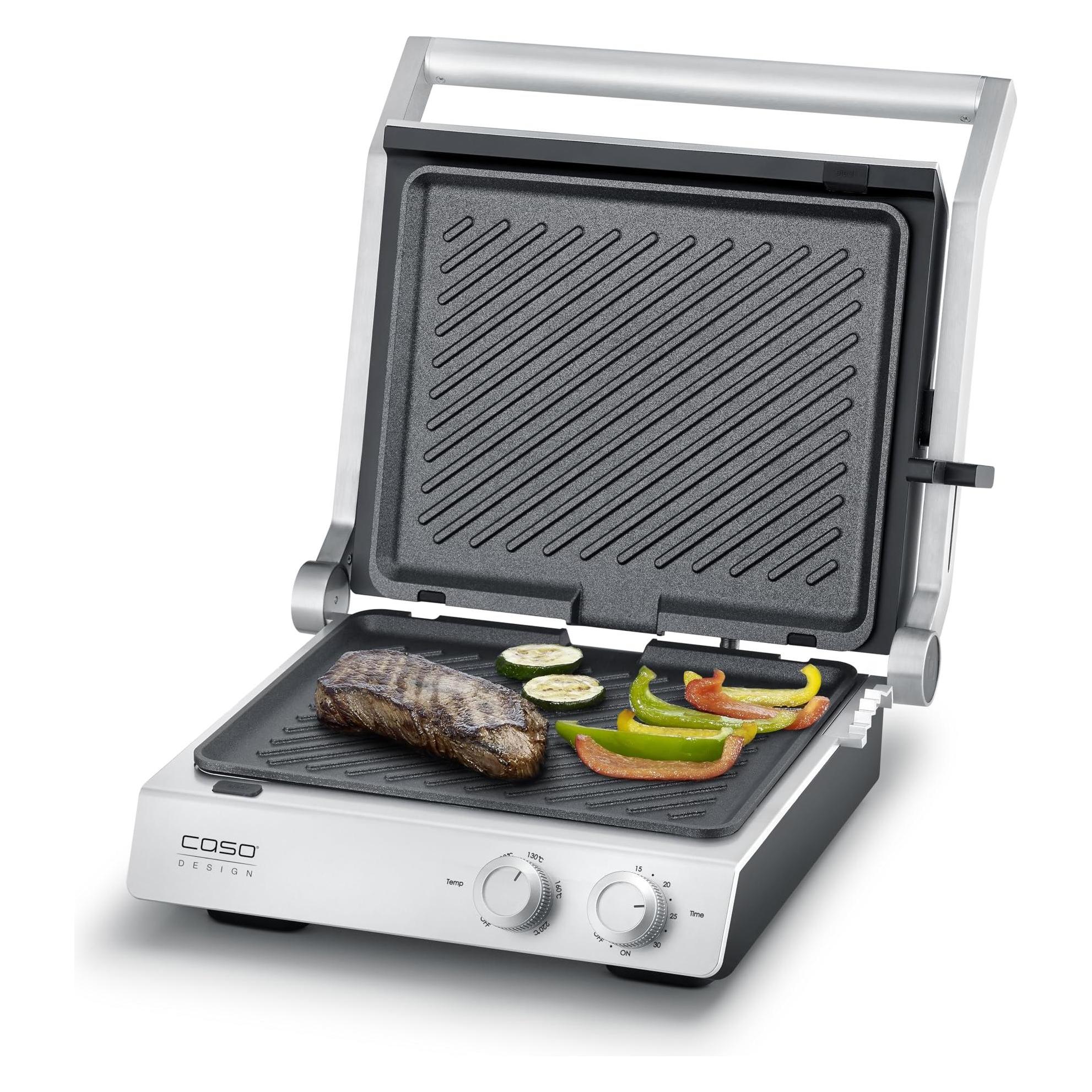 Caso Table grill Double Contact Grill | SteakChef | Contact grill | 2000 W | Stainless Steel (2837)