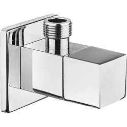 Neuesbad Design-Eckventil chrom, eckig, 1/2" - 3/8" DEVE