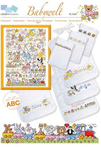 buttinette Stickvorlage "Babywelt"