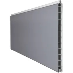 GroJa BasicLine Premium PVC-Steckzaun Sichtschutzzaun Silbergrau Einzelprofil Sichtschutz Lamellenzaun