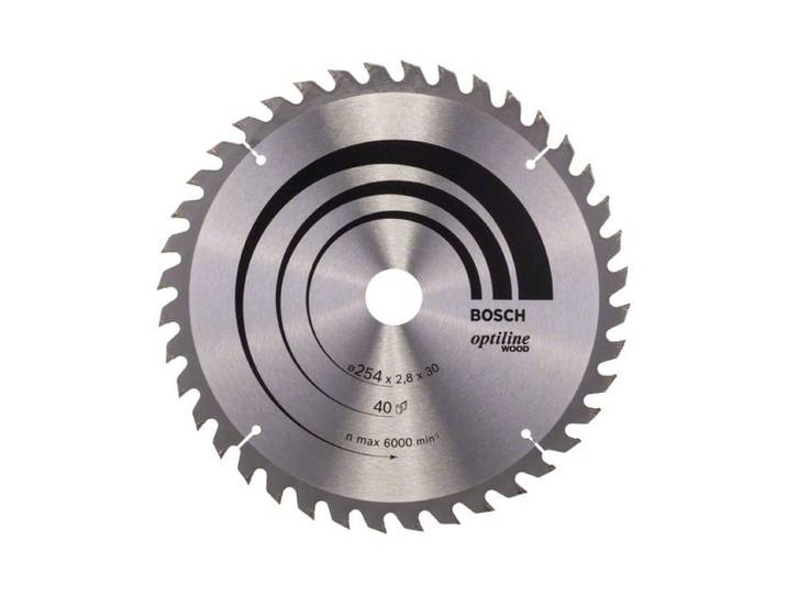 Bosch Optiline Wood Hartmetall 254 mm Kreissägeblatt