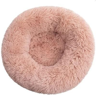 Uplift Essentials Round Plush Pet Bed For Dogs And Cats color 7 15.7in