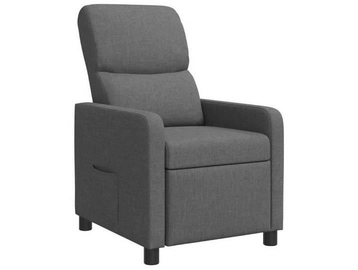 Gris foncé Fauteuil inclinable Gris foncé Tissu(VIDAXL)_20021