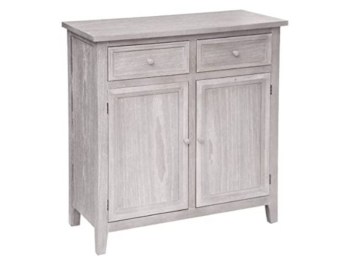 Atmosphera JJ1026 Kommode und Schublade, Beige, H 85 cm, Grau