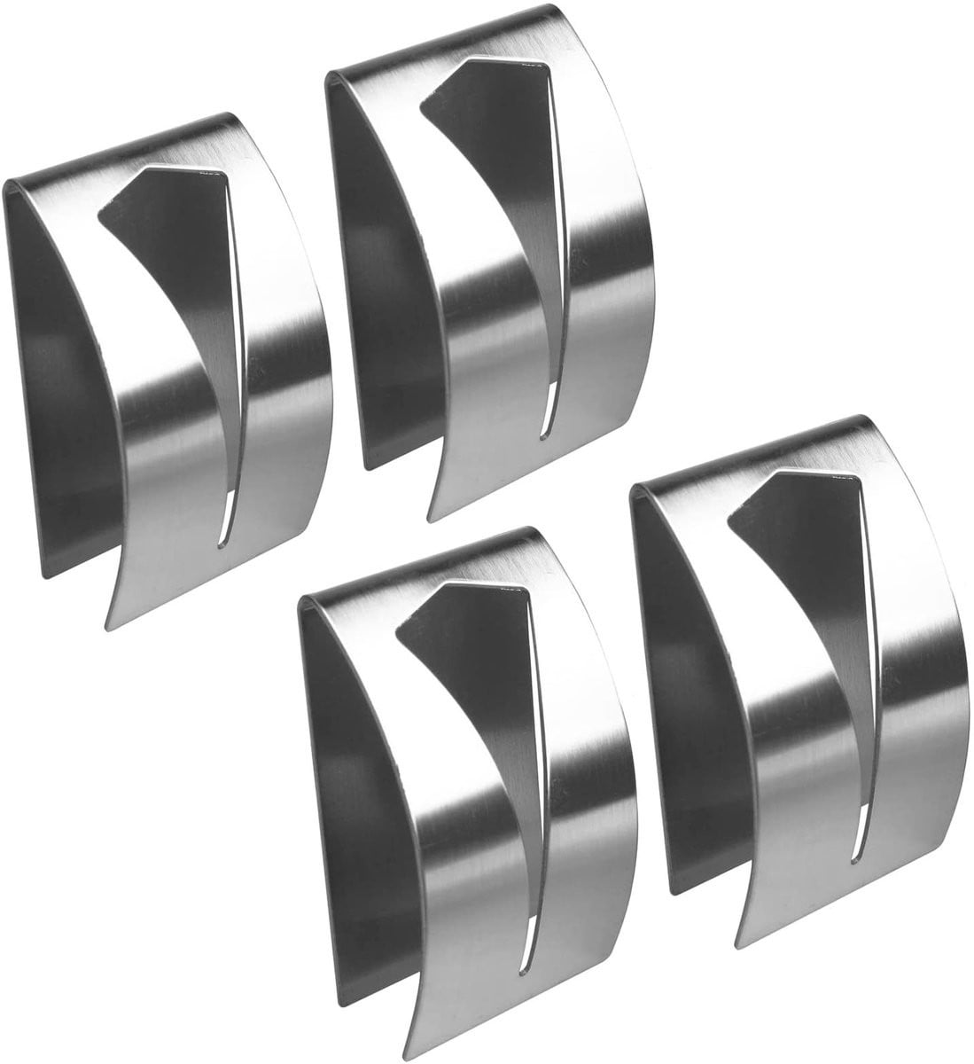 Solidchoice Zelfklevende Handdoekhaken Set van 4 Stuks in RVS