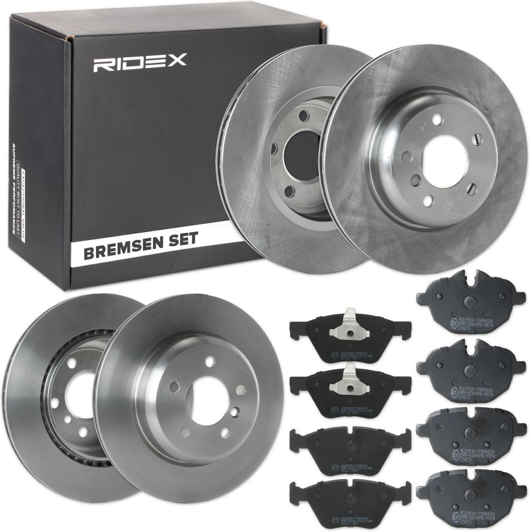 RIDEX 3405B0504 Brake discs and pads set